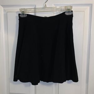 black skater skirt
